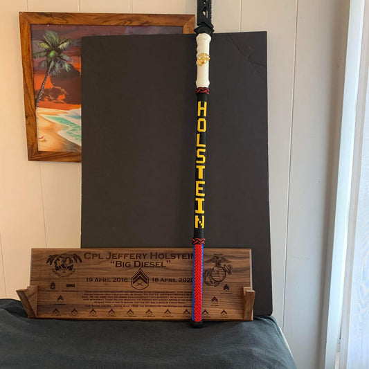 4ft Spear with Customized Plaque