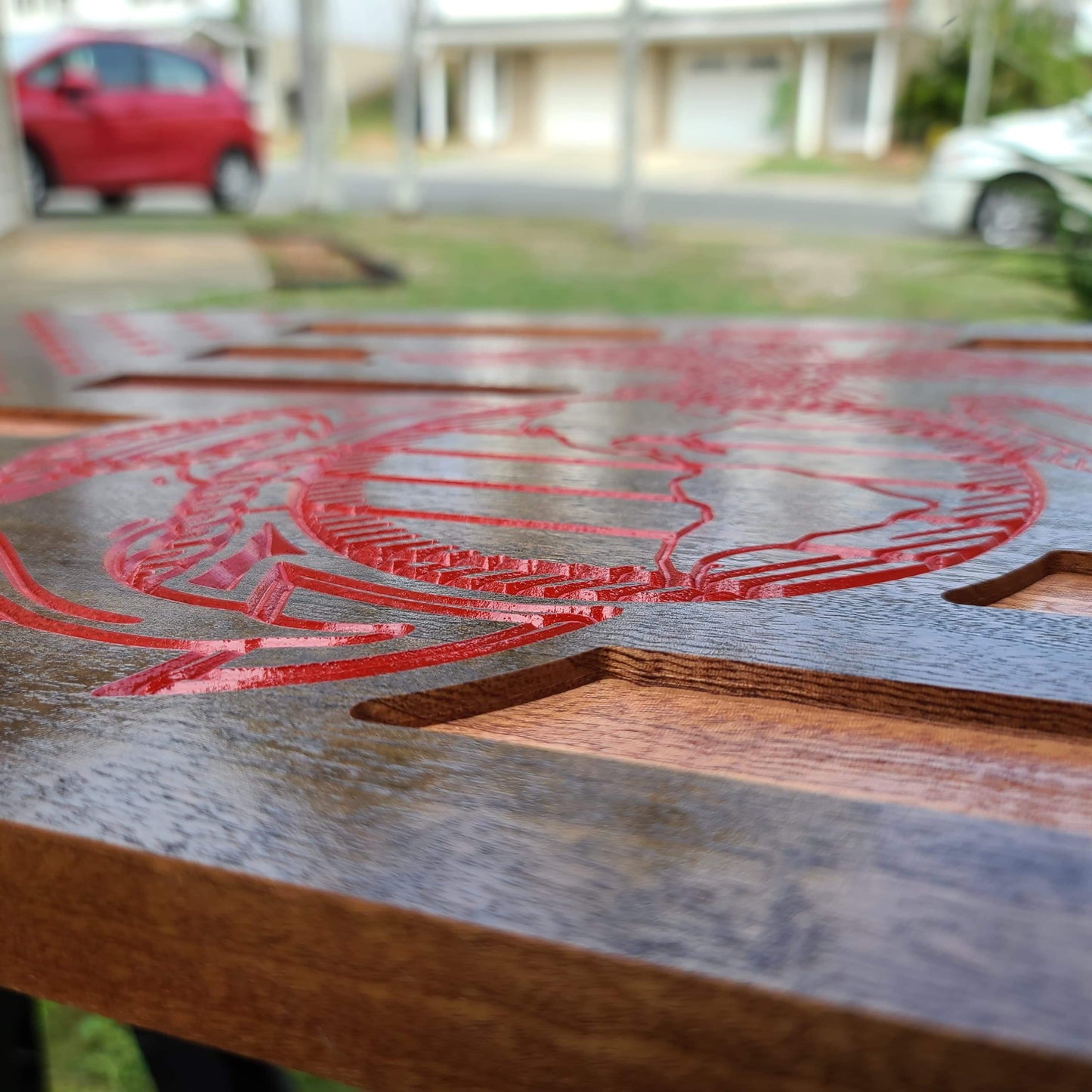 20" Wide Custom Wooden Flag